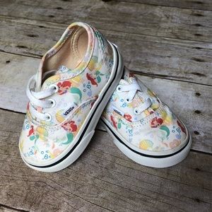 Disney Vans the little mermaid toddler size 4